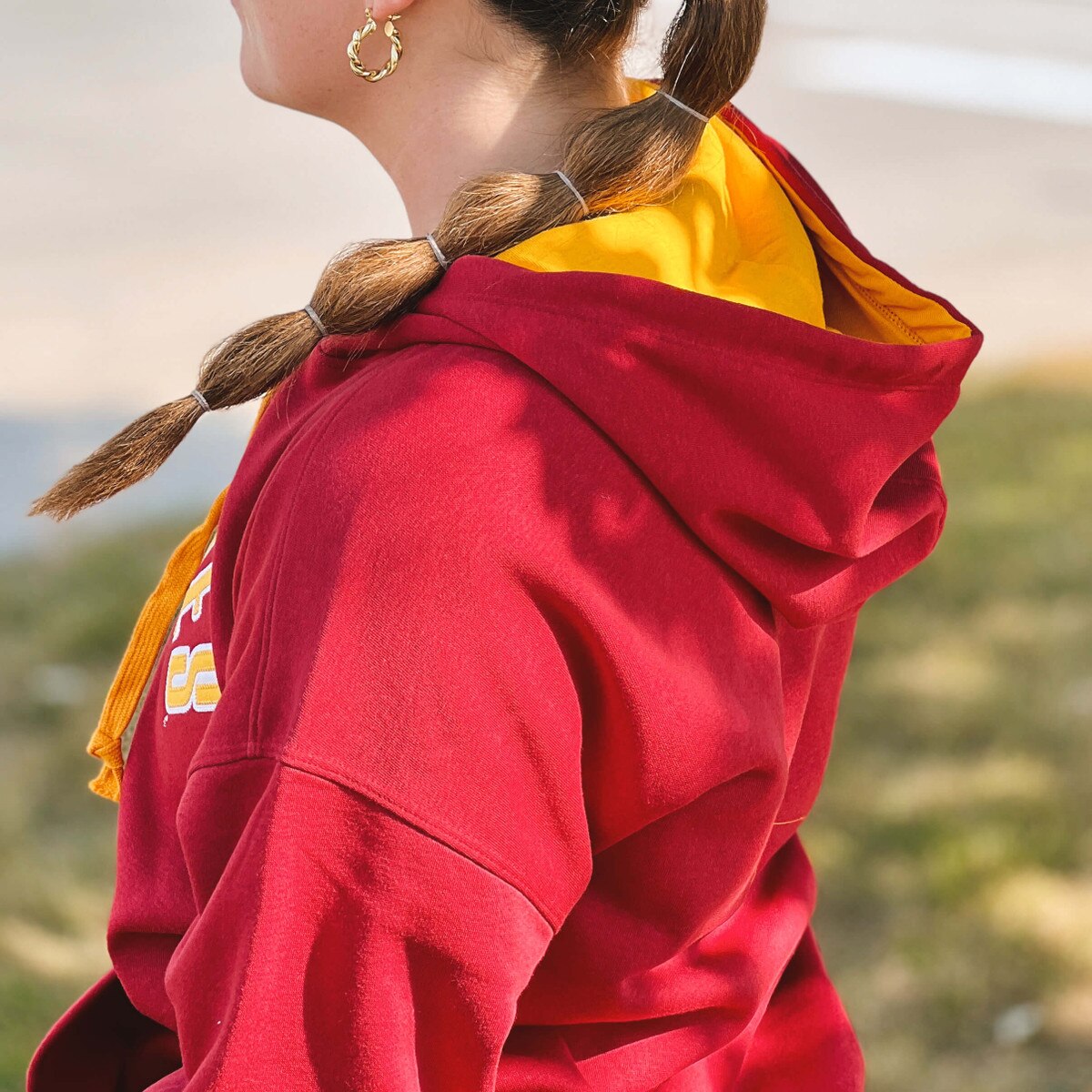 Champion® Women's Pennant Cy Cardinal Hoodie